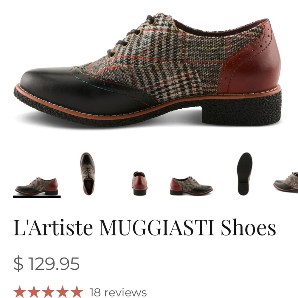 Brand new without tags L’artiste by Spring Step, size 42 Muggiasti shoes.